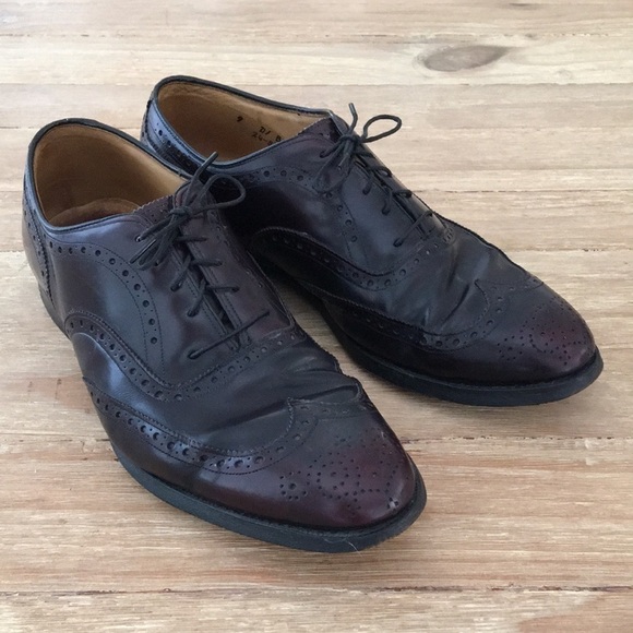 Vintage Johnston Murphy Aristocraft Wingtip Shoes - Picture 1 of 6